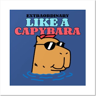 Capybara Extraordinary Posters and Art